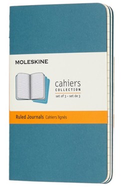 ΣΗΜΕΙΩΜΑΤΑΡΙΟ 09*14 POCKET MOLESKINE ΡΙΓΕ CAHIER ΣΕΤ 3ΤΕΜ.BRISK BLUE