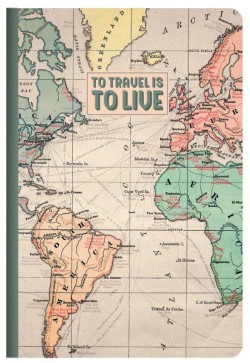 ΤΕΤΡΑΔΙΟ 14*21ΕΚ.ΑΡΙΓΩΤΟ LEGAMI MEDIUM A5NOT0023 MAP-TO TRAVEL IS TO LIVE