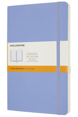 ΣΗΜΕΙΩΜΑΤΑΡΙΟ 13*21 LARGE MOLESKINE ΡΙΓΕ SOFT HYDRANGEA BLUE