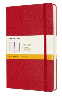 ΣΗΜΕΙΩΜΑΤΑΡΙΟ 13*21 LARGE MOLESKINE EXPANDED ΡΙΓΕ HARD SCARLET RED