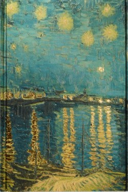ΣΗΜΕΙΩΜΑΤΑΡΙΟ FLAME TREE FOILED VAN GOGH-STARRY NIGHT 14,8*21cm.88Φ.ΡΙΓΕ FTNB011
