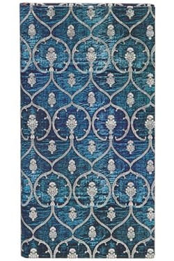 ΣΗΜΕΙΩΜΑΤΑΡΙΟ 09*18CM SLIM ΡΙΓΕ ΜΕ ΛΑΣΤΙΧΟ PB BLUE VELVET