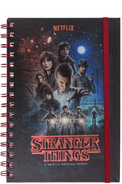 ΣΗΜΕΙΩΜΑΤΑΡΙΟ 15*21 εκ.ΡΙΓΕ ΣΠΙΡΑΛ OUT OF THE BLUE STRANGER THINGS