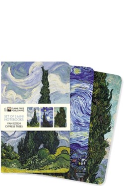 ΣΗΜΕΙΩΜΑΤΑΡΙΟ FLAME TREE MINI VAN GOGH-CYPRESSES 9*14,5cm.32Φ.ΡΙΓΕ ΣΕΤ 3ΤΕΜ.