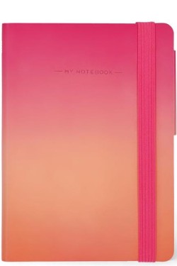 ΣΗΜΕΙΩΜΑΤΑΡΙΟ 09,5*13,5εκ.ΡΙΓΕ LEGAMI ΜΕ ΛΑΣΤΙΧΟ MY NOTEBOOK MYNOT0254 GOLDEN HOUR