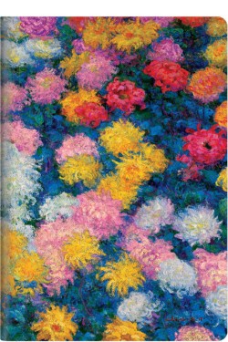 Monet’s Chrysanthemums A5 Lined Cahier