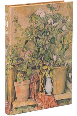 Cezanne’s Terracotta Pots and Flowers Mini Lined Hardback Journal (Elastic Band Closure)