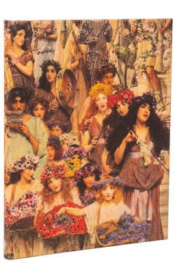 Spring (Lawrence Alma-Tadema) Ultra Lined Hardback Journal (Elastic Band Closure)