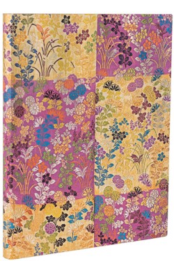 Kara-ori Pink (Japanese Kimono) Ultra Lined Softcover Flexi Journal (Elastic Band Closure)