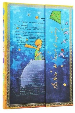 Saint-Exupery, The Little Prince (Embellished Manuscripts Collection) Midi Lined Hardcover Journal (Wrap Closure)