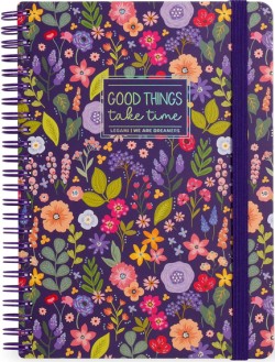 ΤΕΤΡΑΔΙΟ ΣΠΙΡΑΛ FANCY 21*29CM.ΡΙΓΕ LEGAMI ΜΕ ΛΑΣΤΙΧΟ MAX A4NOTS0060 FLOWERS