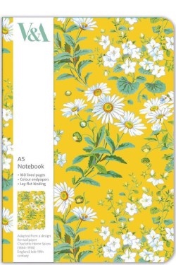 ΣΗΜΕΙΩΜΑΤΑΡΙΟ MUSEUMS & GALLERIES 15*21cm.ΡΙΓΕ SOFT YELLOW FLOWERS