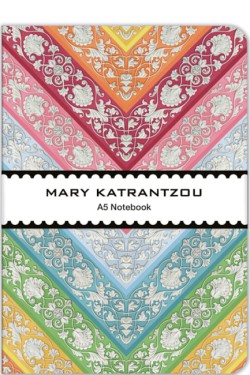 ΣΗΜΕΙΩΜΑΤΑΡΙΟ MUSEUMS & GALLERIES 15*21cm.ΡΙΓΕ MARY KATRANTZOU RAINBOW CHEVRONS