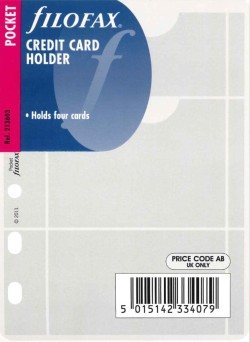 FILOFAX PKT ΠΛΑΣΤΙΚΗ ΘΗΚΗ ΠΙΣΤΩΤΙΚΩΝ ΚΑΡΤΩΝ