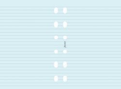FILOFAX PKT ΣΗΜΕΙΩΣΕΙΣ ΜΠΛΕ ΡΙΓΕ