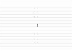 FILOFAX Α5 ΣΗΜΕΙΩΣΕΙΣ ΛΕΥΚΕΣ ΡΙΓΕ  ΜΠΛΟΚ