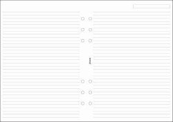 FILOFAX Α5 ΣΗΜΕΙΩΣΕΙΣ ΛΕΥΚΕΣ ΡΙΓΕ