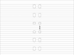 FILOFAX PKT ΣΗΜΕΙΩΣΕΙΣ ΛΕΥΚΕΣ ΡΙΓΕ ΜΠΛΟΚ