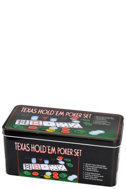 ΣΕΤ POKER ΣΕ ΜΕΤΑΛΛΙΚΟ ΚΟΥΤΙ TEXAS HOLDEM (200 ΜΑΡΚΕΣ+2ΤΡΑΠΟΥΛΕΣ+ΤΑΠΕΤΟ)