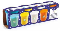 ΣΕΤ DJECO ΤΕΣΣΕΡΑ ΒΑΖΑΚΙΑ ΠΛΑΣΤΟΖΥΜΑΡΑΚΙΑ AIR DRY ΜΕ GLITTER