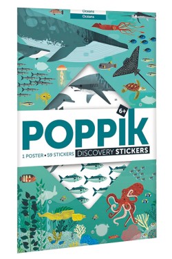 ΔΗΜΙΟΥΡΓΙΚΗ ΑΦΙΣΑ ΜΕ 59 ΑΥΤΟΚΟΛΛΗΤΑ POPPIK DISCOVERY-ΩΚΕΑΝΟΣ