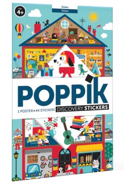 ΔΗΜΙΟΥΡΓΙΚΗ ΑΦΙΣΑ ΜΕ 38 ΑΥΤΟΚΟΛΛΗΤΑ POPPIK DISCOVERY-ΣΠΙΤΙ