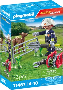 PLAYMOBIL ΠΥΡΟΣΒΕΣΤΙΚΗ-71467 ΕΠΙΧΕΙΡΗΣΗ ΔΙΑΣΩΣΗΣ ΖΩΟΥ