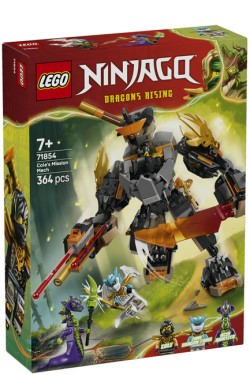 LEGO NINJAGO-71854 COLES MISSION MECH & DRAGON ZANE