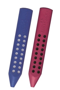 ΓΟΜΑ FABER GRIP TRIANGULAR 2001 ΚΟΚΚΙΝΗ-ΜΠΛΕ 187101