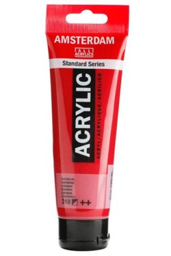 ΑΚΡΥΛΙΚΟ AMSTERDAM T120 120ML 318 CARMINE