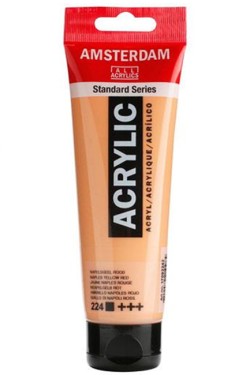 ΑΚΡΥΛΙΚΟ AMSTERDAM T120 120ML 224 NAPLES YELLOW RED