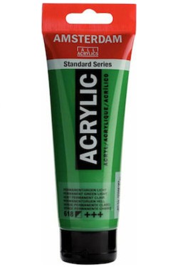 ΑΚΡΥΛΙΚΟ AMSTERDAM T120 120ML 618 PERMANENT GREEN LIGHT