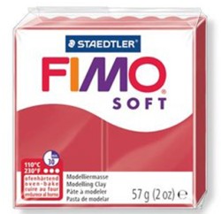ΠΟΡΣΕΛΑΝΗ ΣΥΝΘΕΤΙΚΗ FIMO 56ΓΡ. -26 CHERRY RED
