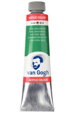 ΑΚΡΥΛΙΚΟ VAN GOGH T9 40ML 614 PERMANENT GREEN MEDIUM