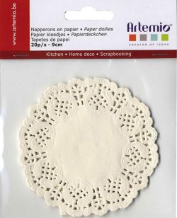 ΚΥΚΛΟΣ ΧΑΡΤΙΝΟΣ ΔΑΝΤΕΛΑ 9ΕΚ.ARTEMIO ΣΕΤ 20ΤΕΜ