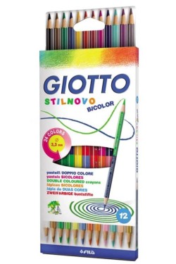ΞΥΛΟΜΠΟΓΙΕΣ 12ΤΕΜ.ΔΙΠΛΕΣ GIOTTO STILNOVO BICOLOR