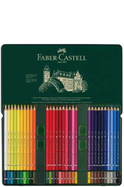 ΞΥΛΟΜΠΟΓΙΕΣ ΑΚΟΥΑΡΕΛΑΣ 60ΤΕΜ.FABER DUERER 117560 ΣΕ ΜΕΤΑΛΛΙΚΗ ΚΑΣΕΤΙΝΑ