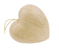 ΚΑΡΔΙΑ PAPIER MACHE 4cm.DECOPATCH ΚΡΕΜΑΣΤΗ ΣΕΤ 10ΤΕΜ.