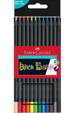 ΞΥΛΟΜΠΟΓΙΕΣ 12ΤΕΜ.FABER SUPER SOFT BLACK EDITION
