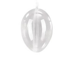 ΑΥΓΟ ΠΛΑΣΤΙΚΟ 8cm.CLEAR RAYHER