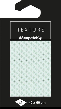 ΧΑΡΤΙ DECOUPAGE DECOPATCH 40*60cm.FOIL MINT ΡΟΜΒΟΙ