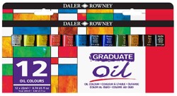 ΛΑΔΙΑ DALER ROWNEY ΣΕΤ 12 ΧΡΩΜΑΤΩΝ*22ml.GRADUATE
