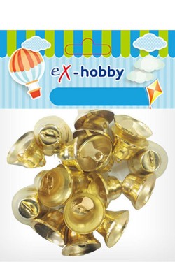 ΚΑΜΠΑΝΑΚΙΑ ΧΡΥΣΑ 20mm.EX-HOBBY ΣΕΤ 18ΤΕΜ.402428