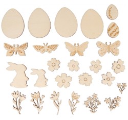 ΞΥΛΟ ΣΕΤ 26ΤΕΜ.ARTEMIO 2,5-7cm.ΠΑΣΧΑΛΙΝΑ ΣΧΕΔΙΑ