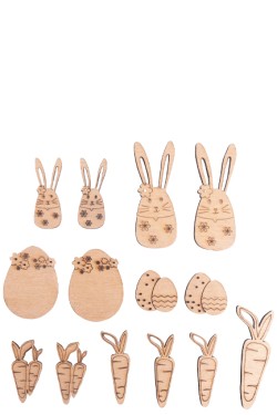 ΔΙΑΚΟΣΜΗΤΙΚΑ EASTER ΞΥΛΙΝΑ 1,7-6cm.RAYHER ΣΕΤ 14ΤΕΜ.