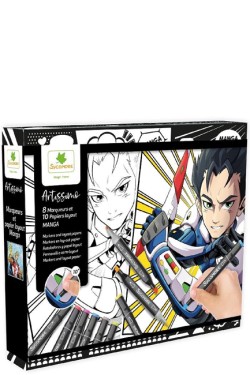 ΣΕΤ ΖΩΓΡΑΦΙΚΗΣ SYCOMORE MANGA BOY (10 ΦΥΛΛΑ+8 ΜΑΡΚΑΔΟΡΟΙ)