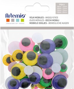 ΜΑΤΑΚΙΑ ARTEMIO 10-12-15-20mm.ΣΕΤ 64ΤΕΜ.ΧΡΩΜΑΤΙΣΤΑ