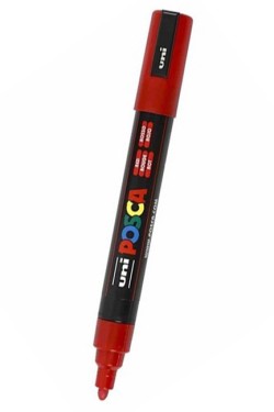 ΜΑΡΚΑΔΟΡΟΣ ΖΩΓΡΑΦΙΚΗΣ UNI POSCA PC-5Μ ΜΥΤΗ 1,8-2,5ΜΜ RΕD