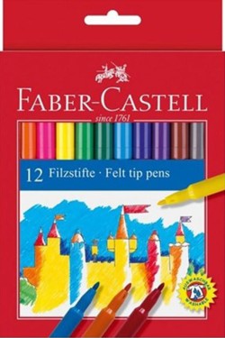 ΜΑΡΚΑΔΟΡΟΙ 12ΤΕΜ.ΛΕΠΤΟΙ FABER 554201