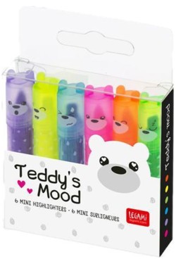 ΜΑΡΚΑΔΟΡΟΙ ΥΠΟΓΡ/ΣΗΣ FANCY ΣΕΤ 6ΤΕΜ. LEGAMI TEDDYS MOOD MHKIT3